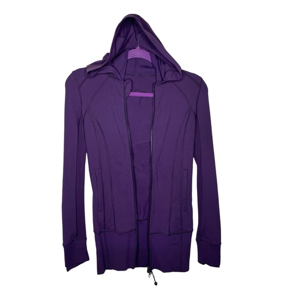 lululemon Daily Practice Jacket Deep Zinfandel Purple Sz 2 - Picture 15 of 16